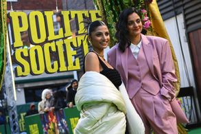 Priya Kansara and Nida Manzoor at an event for Polite Society (2023)