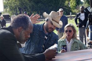 Samuel L. Jackson and Craig Brewer in Black Snake Moan (2006)