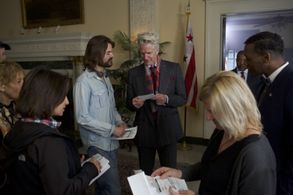 Matthew Modine and R.J. Daniel Hanna