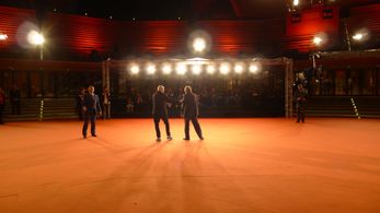 Stephan Streker and Babak Karimi at the premiere of NOCES (Official Selection at the 11th Rome Film Festival).