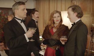 Matthew Steer, Ben Willbond, Lydia Rose Bewley, and Mike Wozniak in Drunk History: UK (2015)