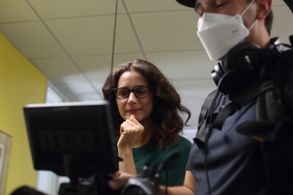 Danielle Argyros directing on the set of Tabitha TV