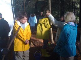 Freezing but still happy. On set for a RBC commercial set in a rain forest with 