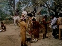 Don 'Red' Barry, Alan Bergmann, Rudy Diaz, Russ Marin, Ruben Moreno, Buddy Ochoa, Flora Plumb, and Matthew Knox in Dusty
