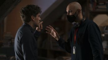 Oscar Isaac and Mohamed Diab in Moon Knight (2022)