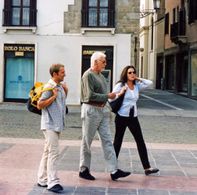 with James Coburn & Ali McGraw in Padua / Italy, 2000.