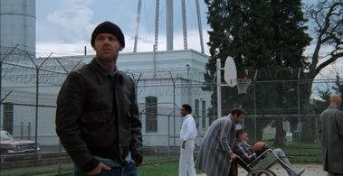 Jack Nicholson, Michael Berryman, Peter Brocco, and Nathan George in One Flew Over the Cuckoo's Nest (1975)