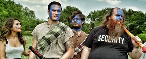 Byron Brown, Brant Bumpers, Johnny Walter, and Lara Shah in Remake (2014)