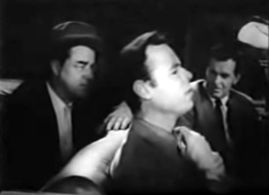 Stacy Harris and Richard Reeves in The Adventures of Superboy (1961)