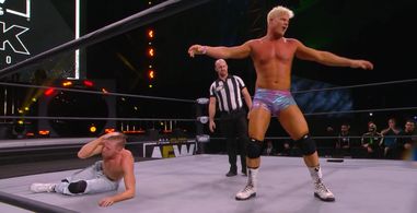 James Cipperly, Bryce Remsburg, and Ryan Nemeth in AEW Dark: Elevation (2021)