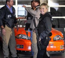 Cover of Fort Worth Star Telegram (J.B. Brady as the featured US Marshal on CHASE TV Series/NBC)