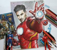 Concept Ironman sketch of Michael Girgenti