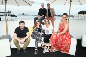 Wilson Cruz, Anson Mount, Mary Chieffo, and Mary Wiseman at an event for Star Trek: Discovery (2017)