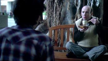 Martin Hynes and Patrick Kerr in George Lucas in Love (1999)