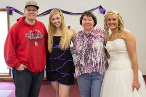 Film Director and DP, Daniel Beard with actresses Mariah Francis and Carlie Woodall. March 2014