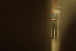 Director Lee Phillips on location for Six Schizophrenic Brothers (2022)