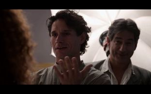 on set of ''Selena , the series'' on Netflix