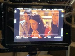 Tori Griffith, Shirley Chen and Pragathi Guruprasad on the set of Wake Up (2020)