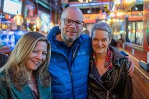 After Solocom (PIT, NYC) with Nancy Robillard, Adam Wade.