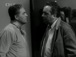 Miroslav Hornícek and Lubomír Lipský in Smrt za oponou (1967)