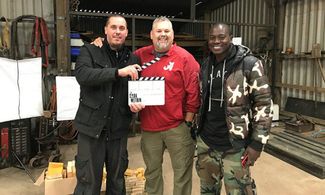 Writer/Director David Ryan Keith and Writer/Producer Stephen Durham in Scotland for The Dark Within Shoot