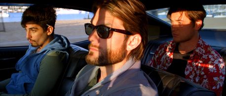 Trevor Morgan, Mark Alan, and Elias Brett in Magic Hour (2015)