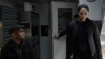 Riann Steele and Siddhartha Minhas in Debris (2021)