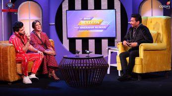 Shekhar Suman, Nimrit Ahluwalia, and Shiv Thakare in Bigg Boss: Nimrit gets grilled! (2022)