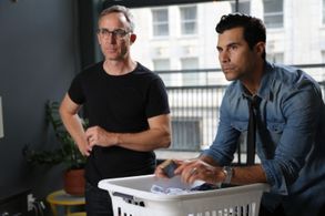 Dir Wallace Langham w/ David DeSantos on set of CLOSURE.