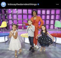 Mason with Tiffany Haddish on Kids Say the Darndest Things