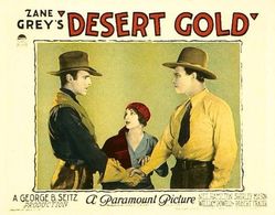 Robert Frazer, Neil Hamilton, and Shirley Mason in Desert Gold (1926)