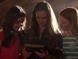 Aubrey K. Miller, Olivia Sanabia, and Abby Donnelly in Just Add Magic (2015)
