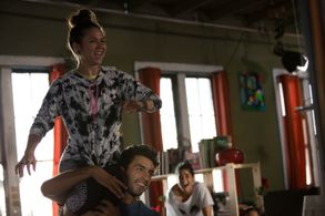 Robert Roldan, Sophia Aguiar, and Taeko McCarroll in Breaking Through (2015)