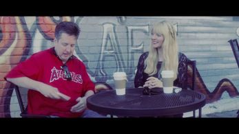 Steve Little and Melinda Hill on set of Romantic Encounters with Melinda Hill