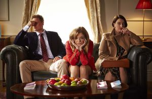 Rebecca Gethings in 'Flack' with Sheridan Smith and Darren Boyd