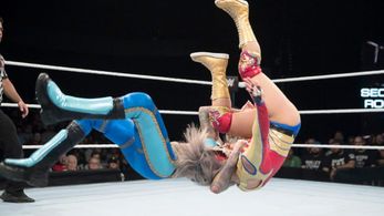 Jasmine Benitez and Ernestina Sugehit Salazar in WWE: Mae Young Classic Women Tournament (2017)