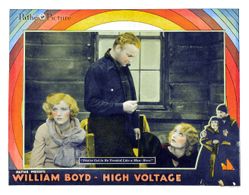 Carole Lombard, William Boyd, and Diane Ellis in High Voltage (1929)