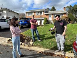 Tara Beavers On the set of The Curse of Ravencrest