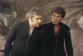 Bob Basso and Chuck Bergansky in Dr. Shrinker (1976)