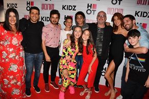 Itamar Roitberg, Itay Turgeman, Sarel Piterman, Neta Orbach, and Shani Klein at an event for Morobot (2019)