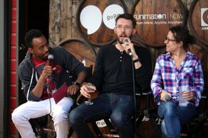 Promoting MY BLIND BROTHER with director Sophie Goodhart at SXSW