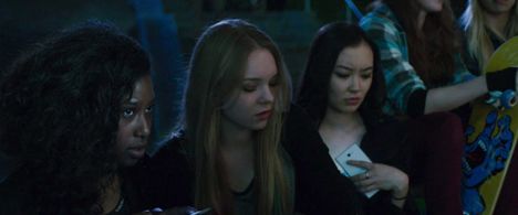 Naika Toussaint, Ayzee, and Taylor Hickson in Deadpool (2016)