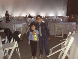 Bruce at OUAT Season 3 Party with Brother Raphael Alejandro