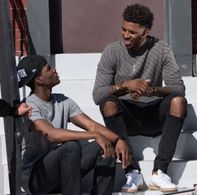 Derick Anthony On Set