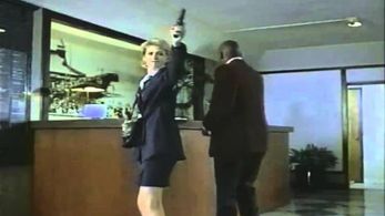 Kristy Swanson and I in Supreme Sanction.