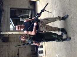 On set with good friend Cengiz Dervis