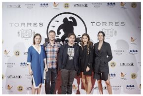 Daniel di Grado, Felice Jankell, Alexander Rönnberg, Amalia Holm, and Rebecka Nyman in Alena (2015)