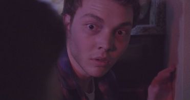 Josh Outzen as Jim on the set of short film 