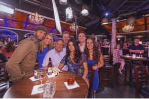 Garry Marshall and Nicolette Noble on set 