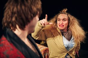 Alexis Brandt and Johnny Cannizzaro in Jack Stevenson, A Decent Man (2018)